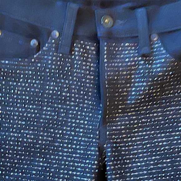 NWOT Rag and Bone coal black beaded denim 28 - Picture 3 of 7